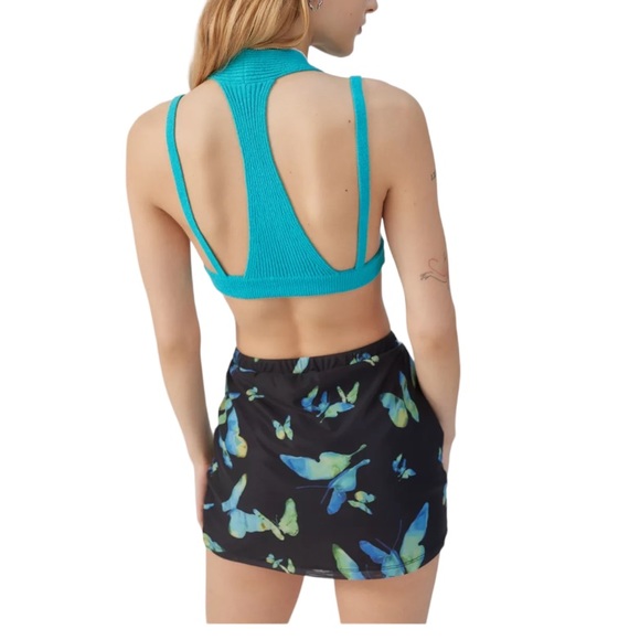 UO Strappy Sweater Crop Top Rib Knit Top NWT size S, M and L - Picture 3 of 4